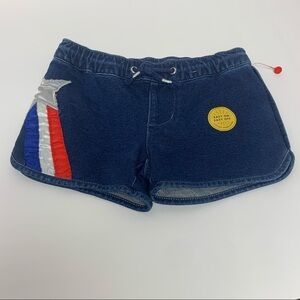Cat & Jack| Girls XS (4/5) |Red/White/Blue Shooting Star Stretch Jean Shorts NEW